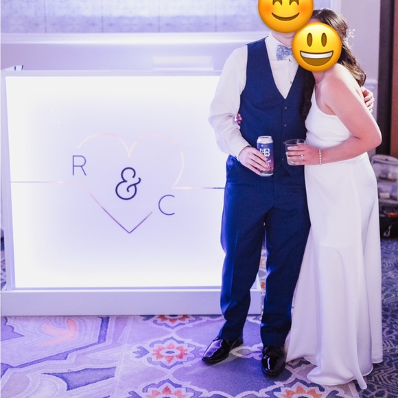 Show Me Your Mumu Shannon One Shoulder Dress Bridal Reception Gown Ivory - Picture 4 of 4